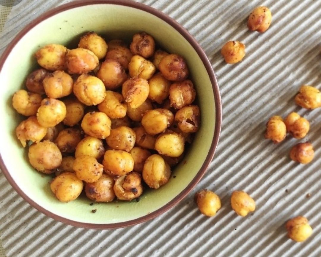 Garbanzos especiados al horno Garbanzos especiados al horno