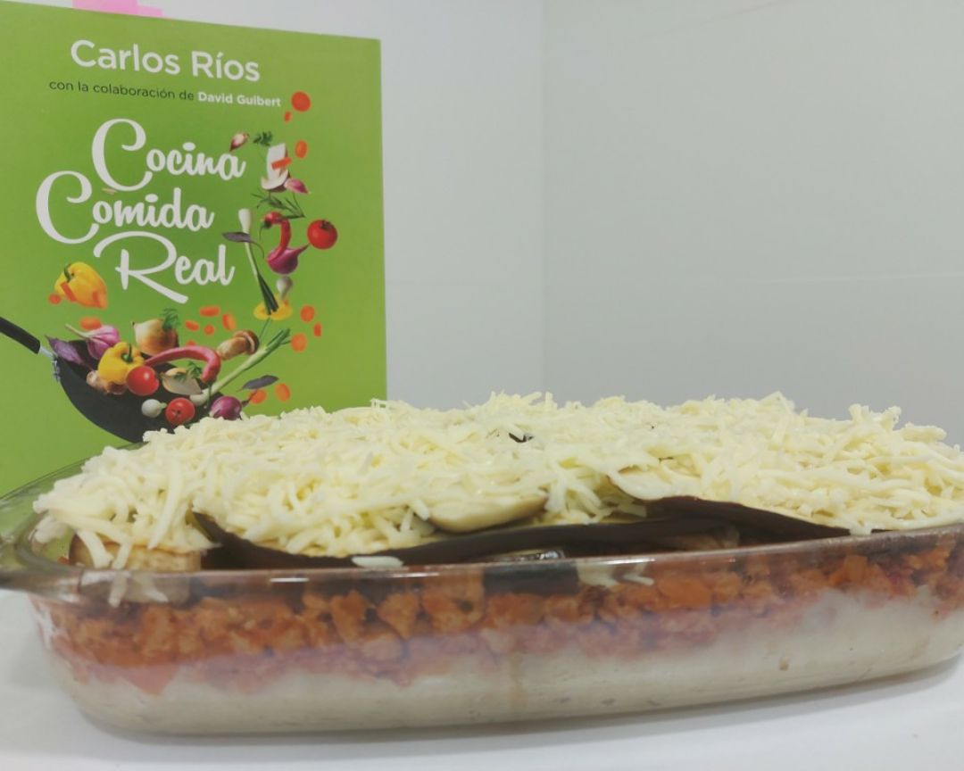 Moussaka de berengena y soja texturizada Paso 0 Moussaka de berengena y soja texturizada Paso 0