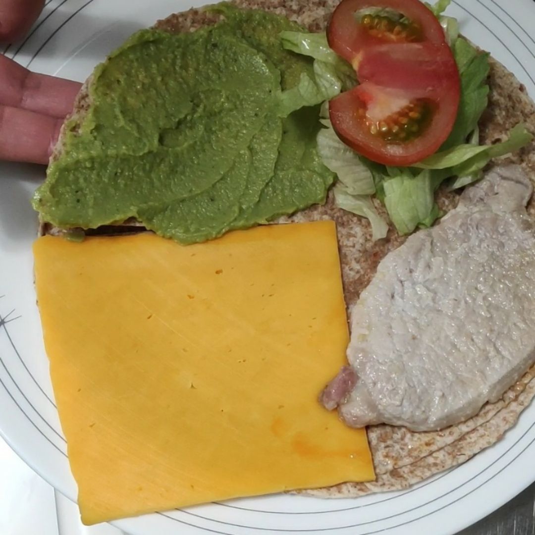 Wrap de lomo y queso Paso 1 Wrap de lomo y queso Paso 1