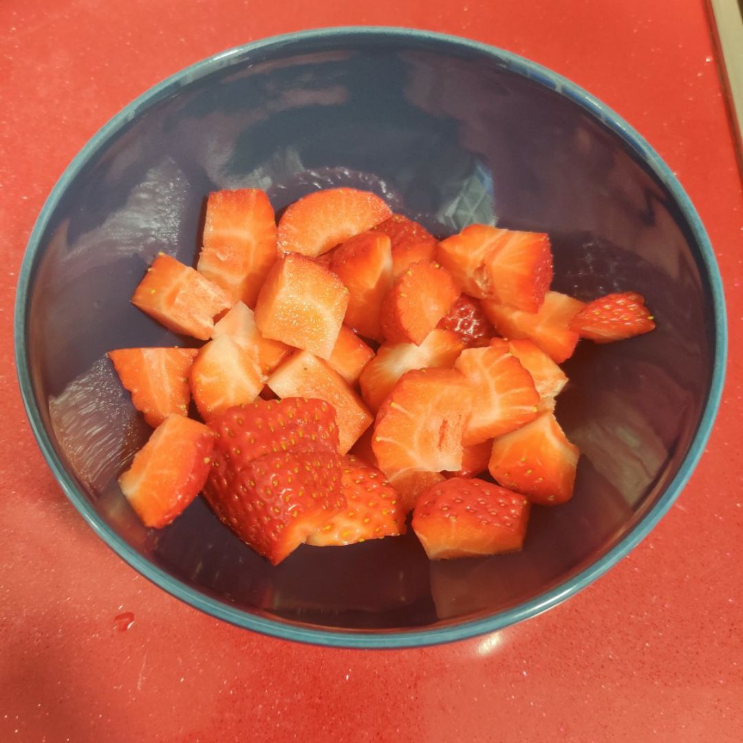 Fresas con leche de coco Paso 0 Fresas con leche de coco Paso 0