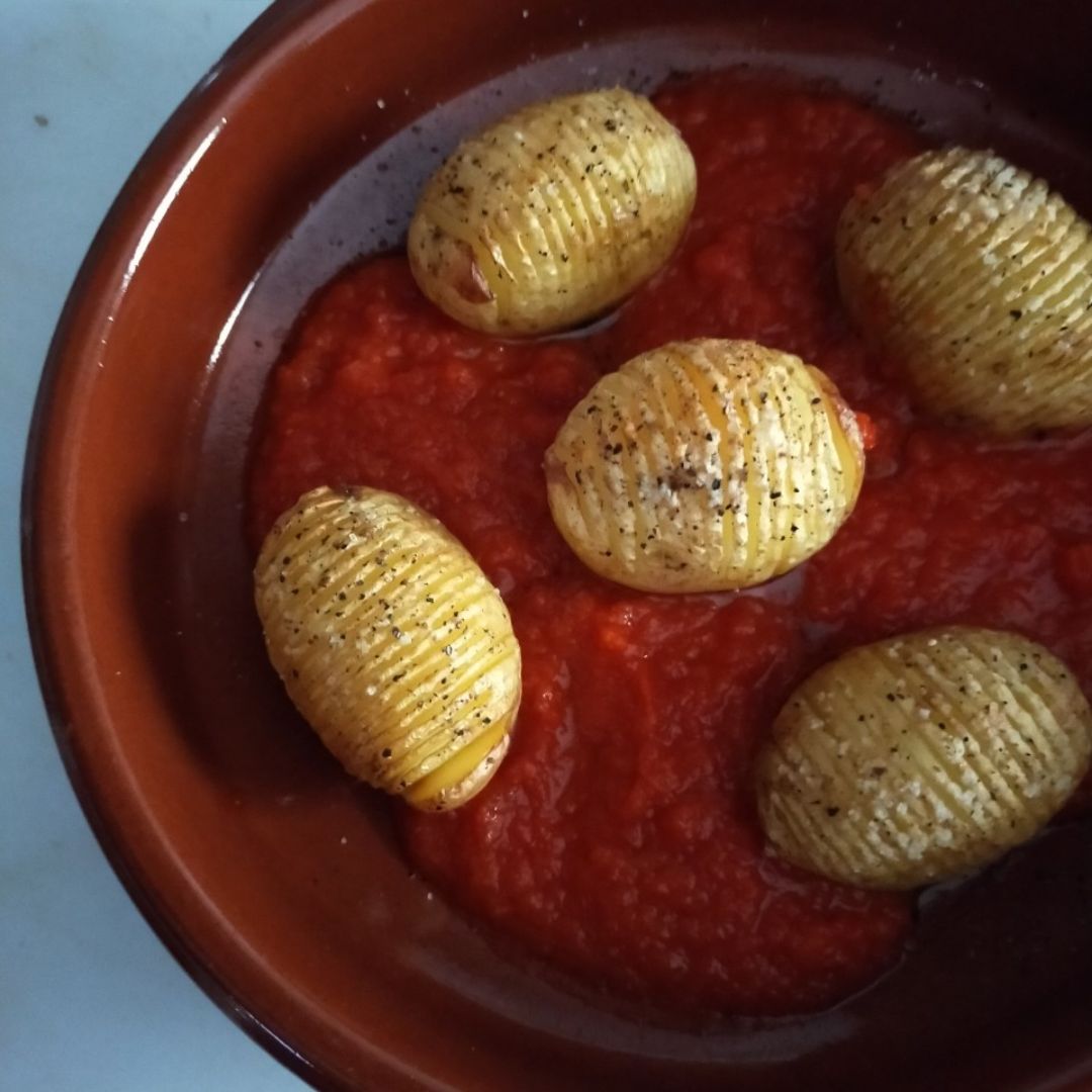 Parmesana de patatas hasselback Paso 5 Parmesana de patatas hasselback Paso 5