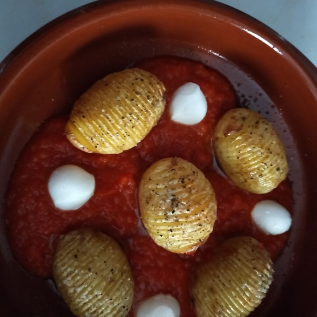 Parmesana de patatas hasselback Paso 6 Parmesana de patatas hasselback Paso 6