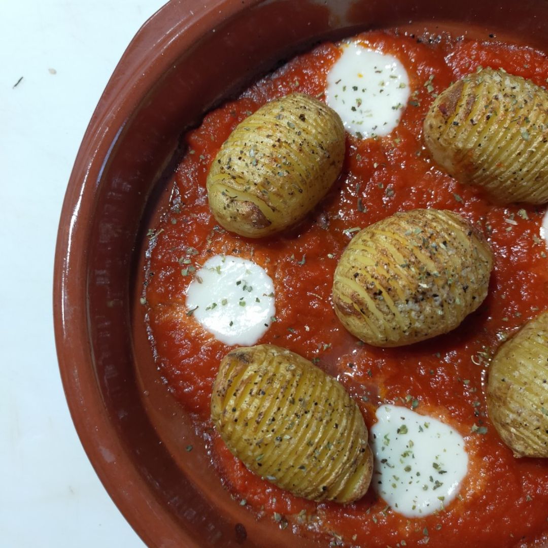Parmesana de patatas hasselback Paso 8 Parmesana de patatas hasselback Paso 8