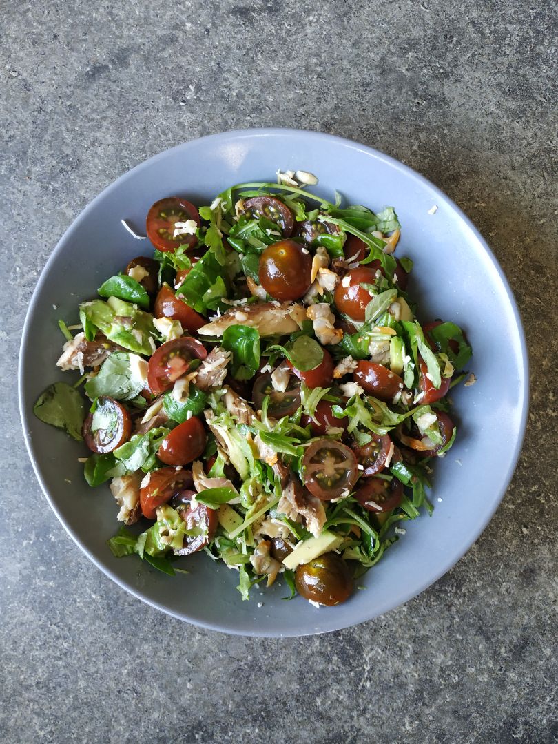 Ensalada de caballa y berberechos Ensalada de caballa y berberechos