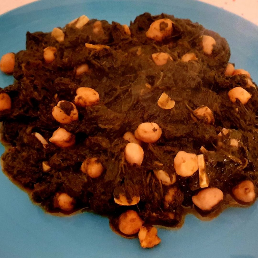 Espinacas con garbanzos Espinacas con garbanzos