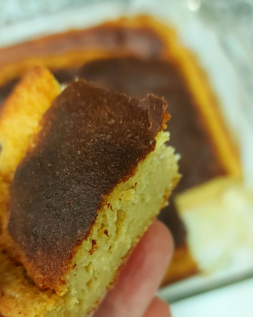 Sobao realfooder de plátano🍌, manzana 🍏y naranja🍊