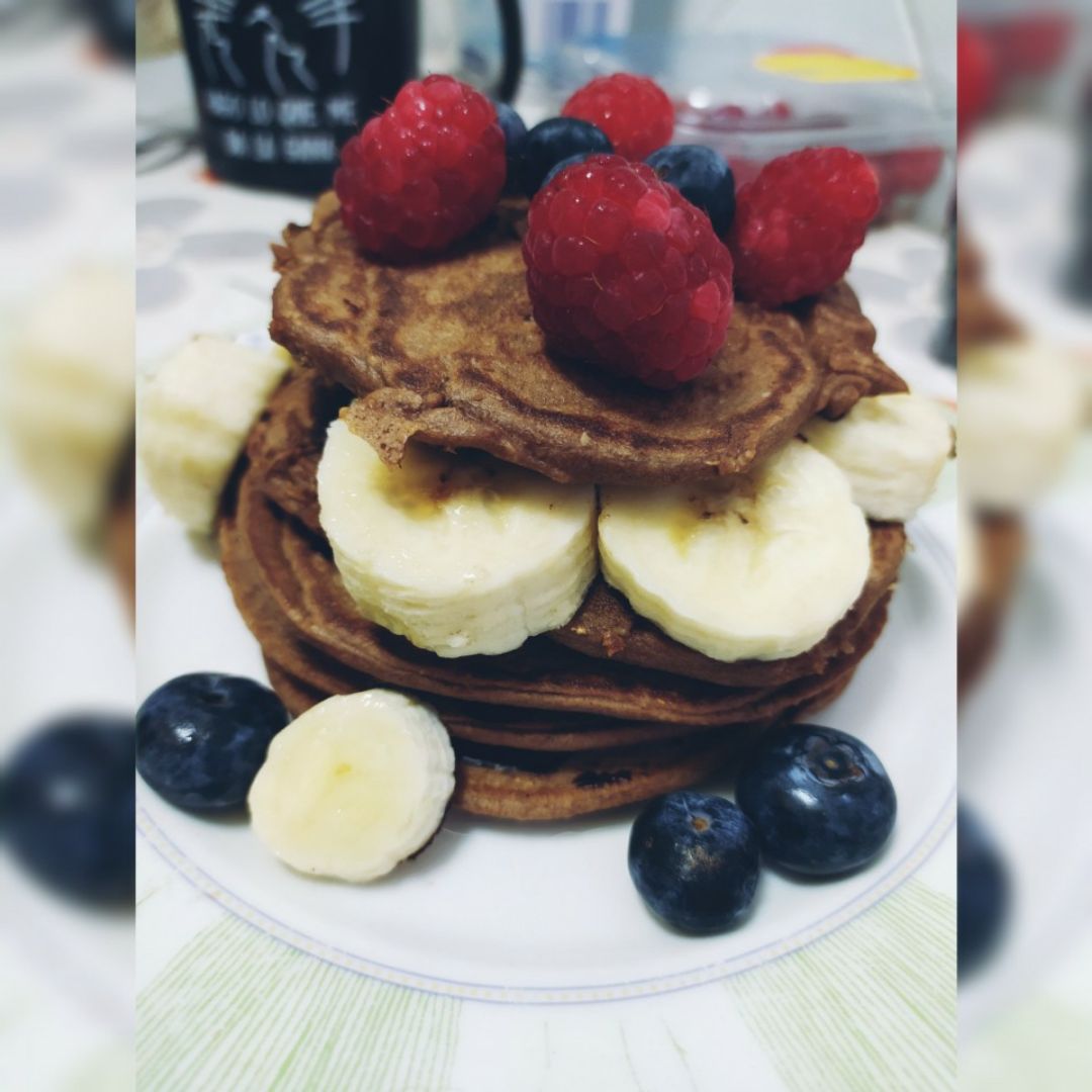 Tortitas de avena y plátano