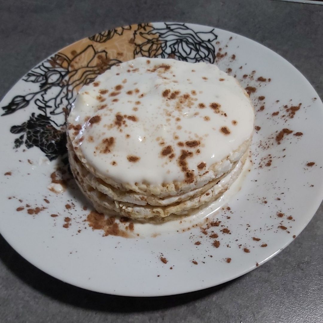 Tiramisu de tortitas de arroz integrales Tiramisu de tortitas de arroz integrales
