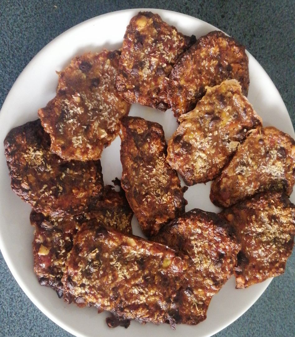 GALLETAS DE PLÁTANO, AVENA Y CHOCOLATE