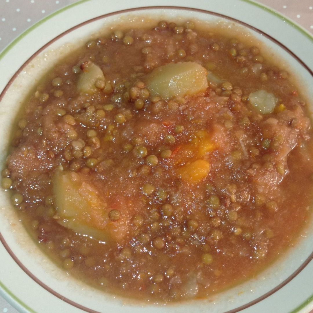 Lentejas con boniato