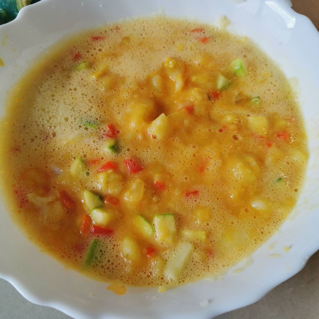 Tortilla fit con patata y verduras Paso 3 Tortilla fit con patata y verduras Paso 3