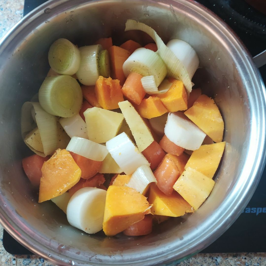 Crema de calabaza Paso 0 Crema de calabaza Paso 0