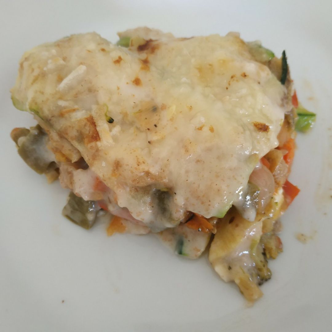 Lasaña vegetariana de San Valentín Paso 4 Lasaña vegetariana de San Valentín Paso 4