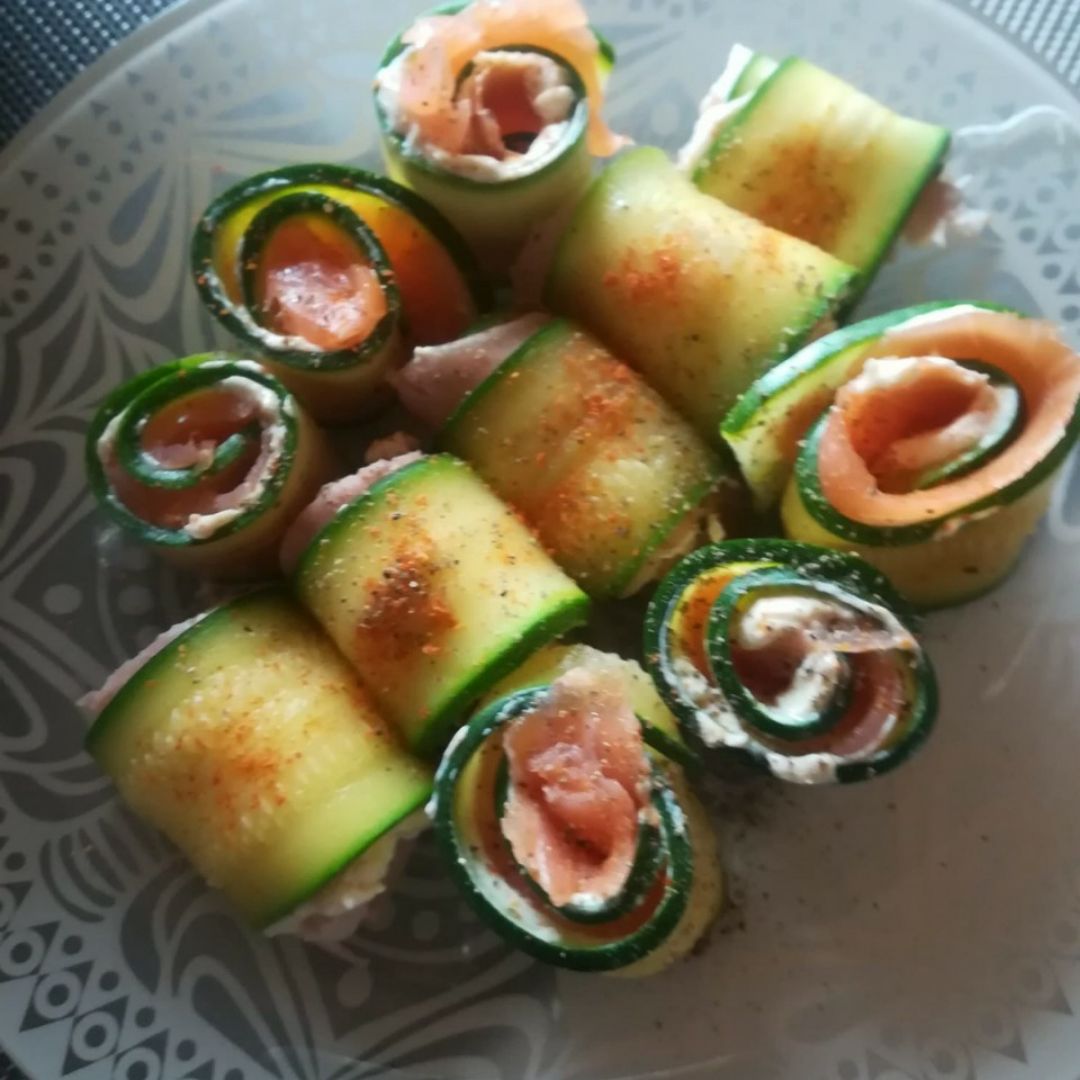 Rollitos de calabacín Rollitos de calabacín