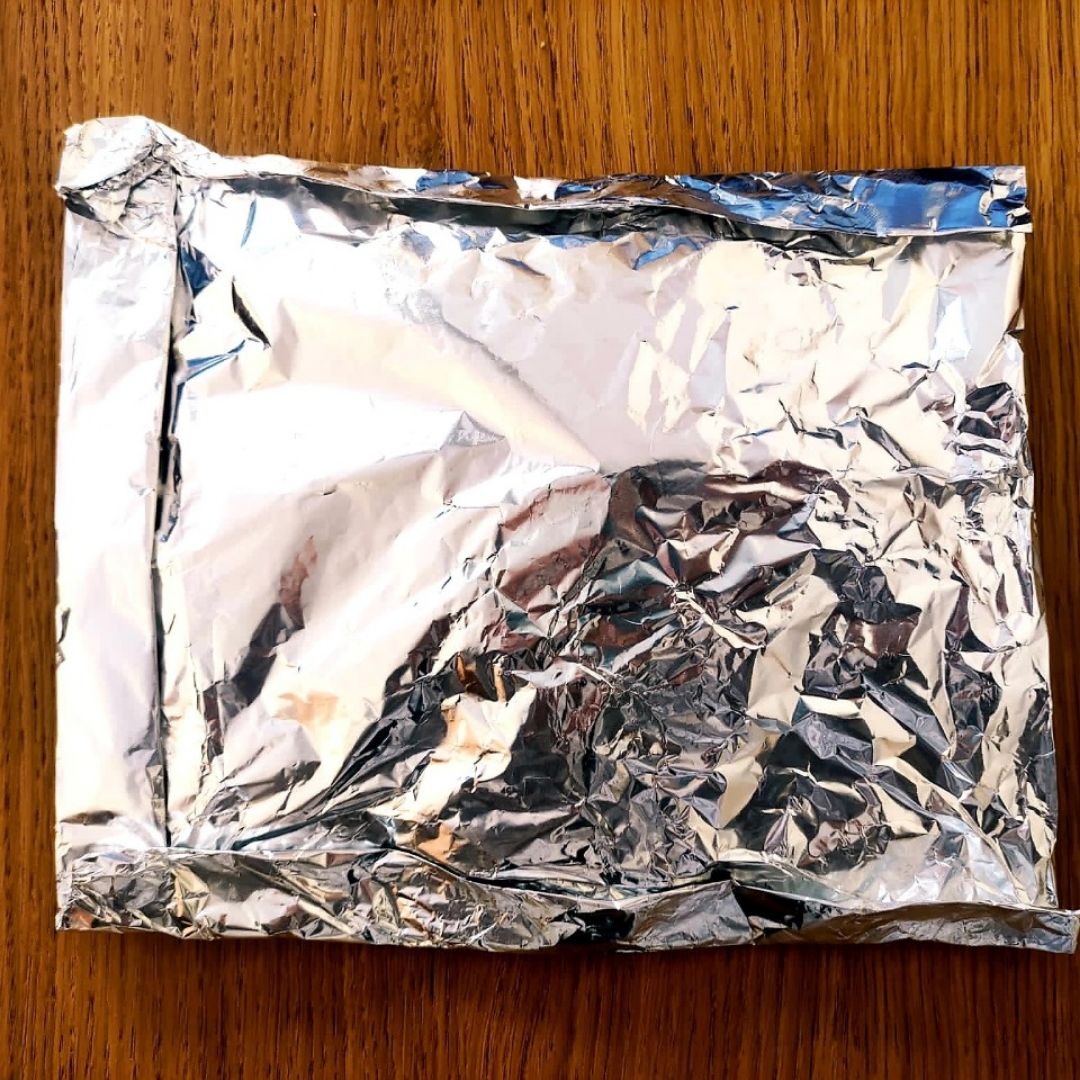Merluza en papillote con batata y espárragos trigueros Paso 3 Merluza en papillote con batata y espárragos trigueros Paso 3