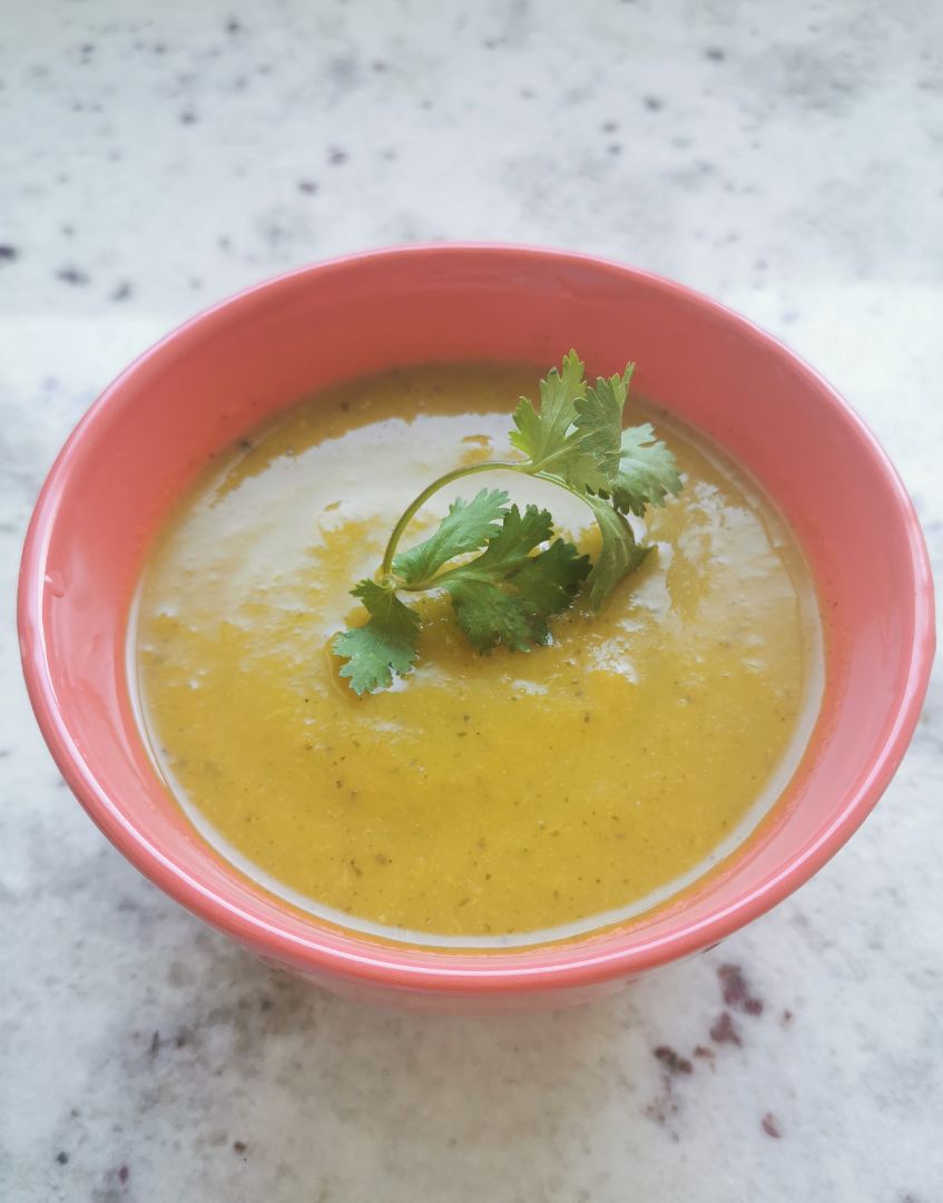 Crema de brócoli y zanahoria Crema de brócoli y zanahoria