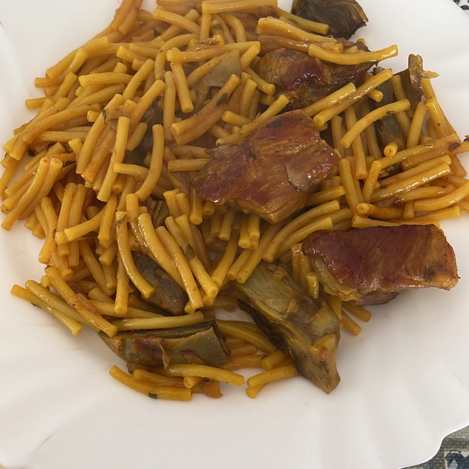 Fideos a la cazuela Fideos a la cazuela