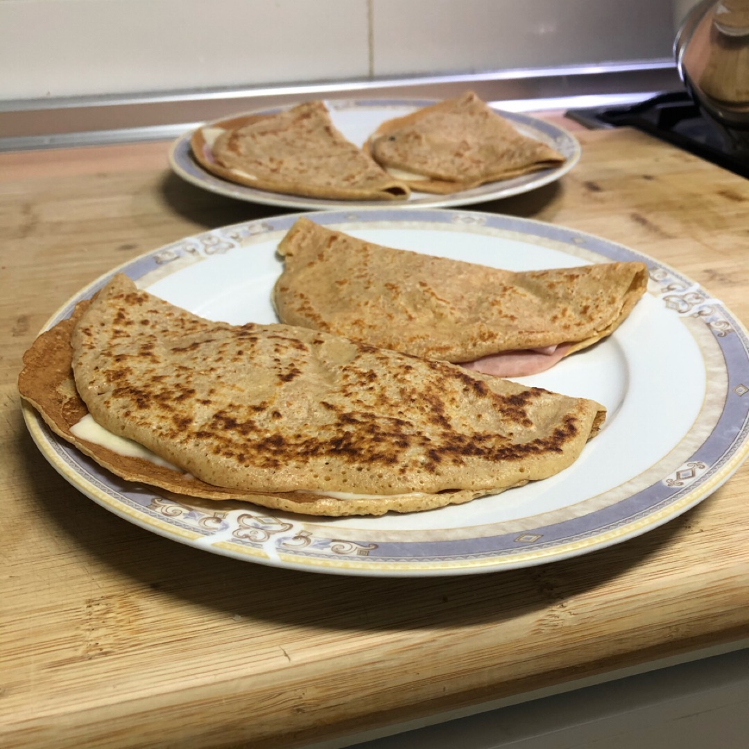 Crepes de harina de espelta 