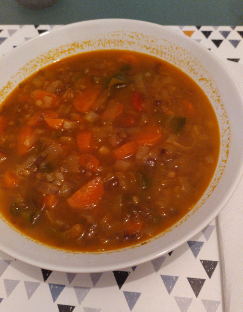 Lentejas veganas con pimentón de la Vera picante Lentejas veganas con pimentón de la Vera picante