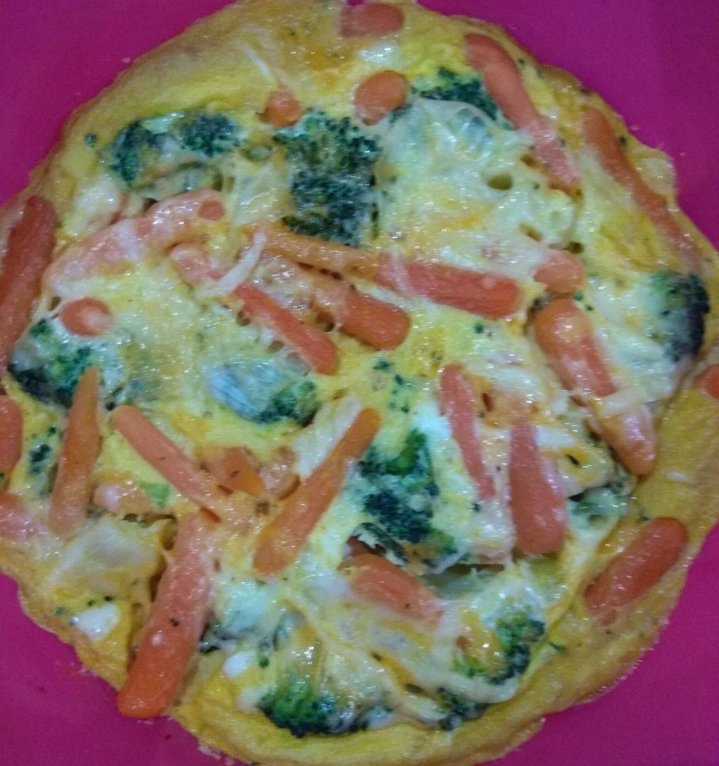 Pastel de brócoli y zanahoria