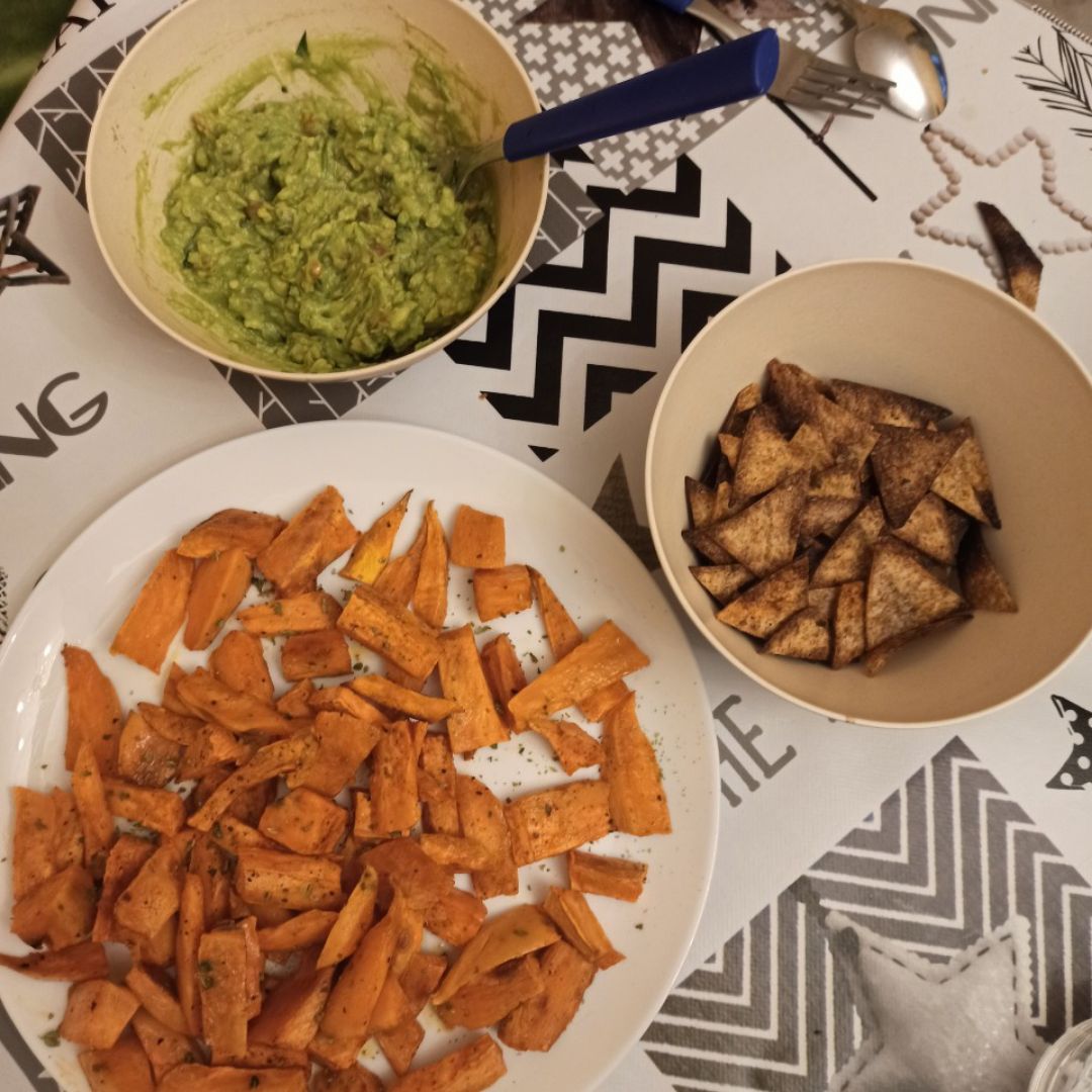 Batata, nachos y guacamole Paso 7 Batata, nachos y guacamole Paso 7