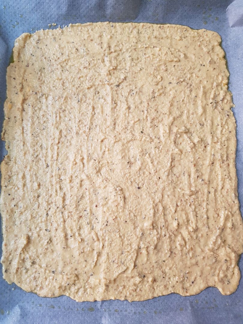 Pizza de atún con masa de garbanzo Paso 1 Pizza de atún con masa de garbanzo Paso 1