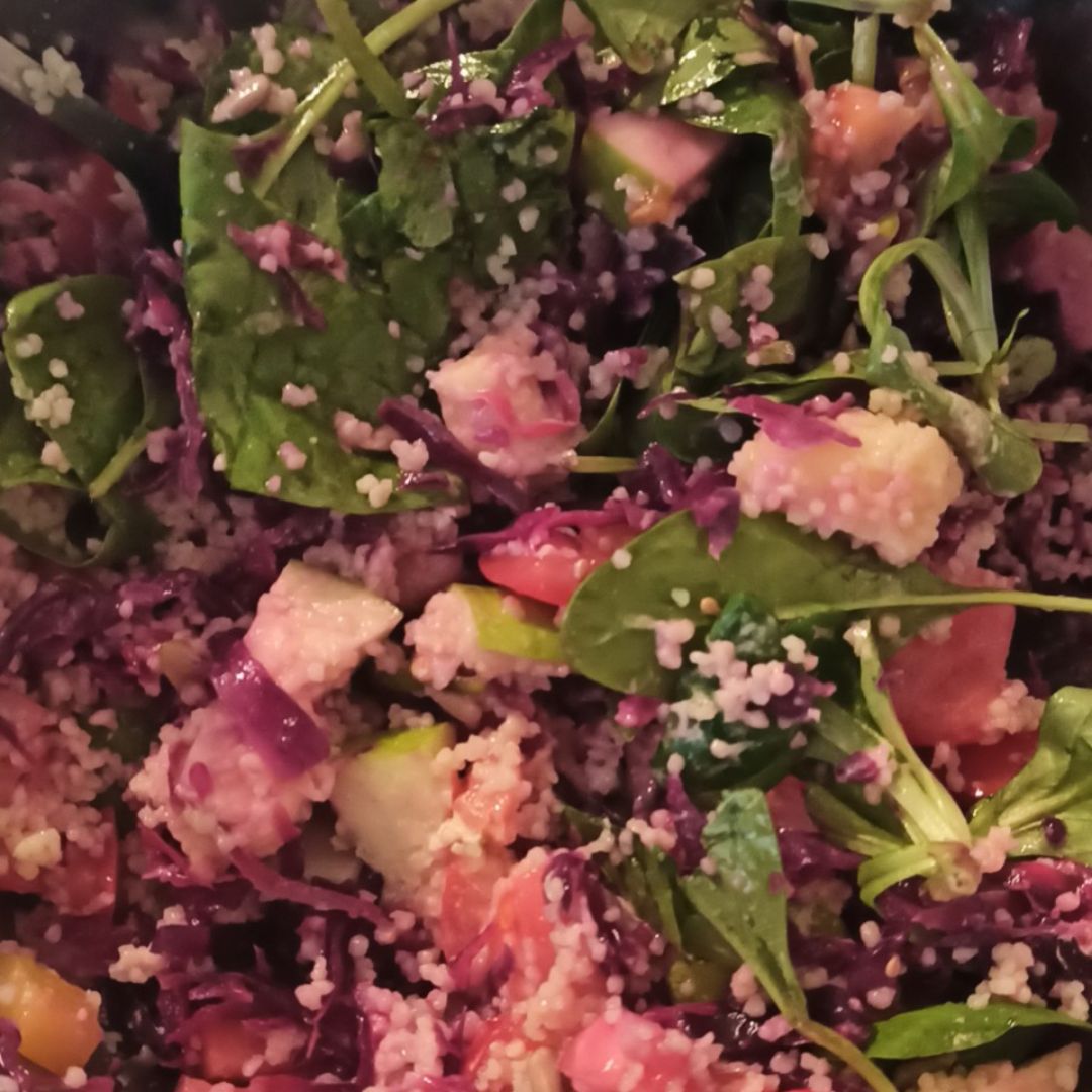 Ensalada vegana de cuscús Ensalada vegana de cuscús