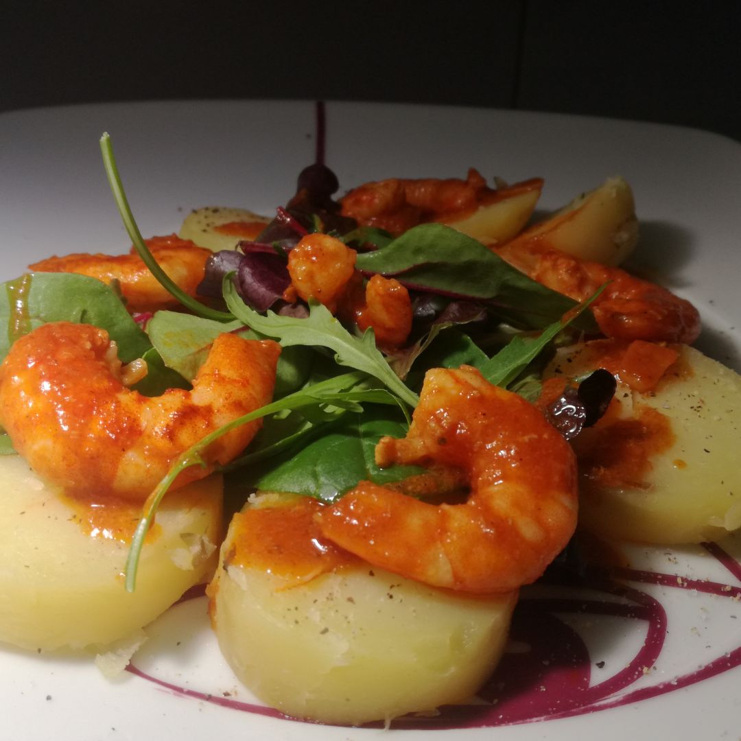 Ensalada Templada langostinos Ensalada Templada langostinos