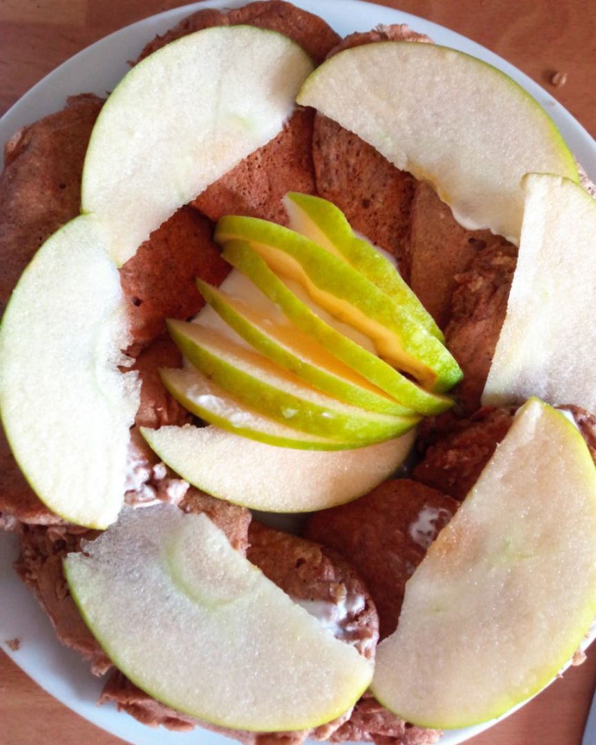 Tortitas de avena y plátano