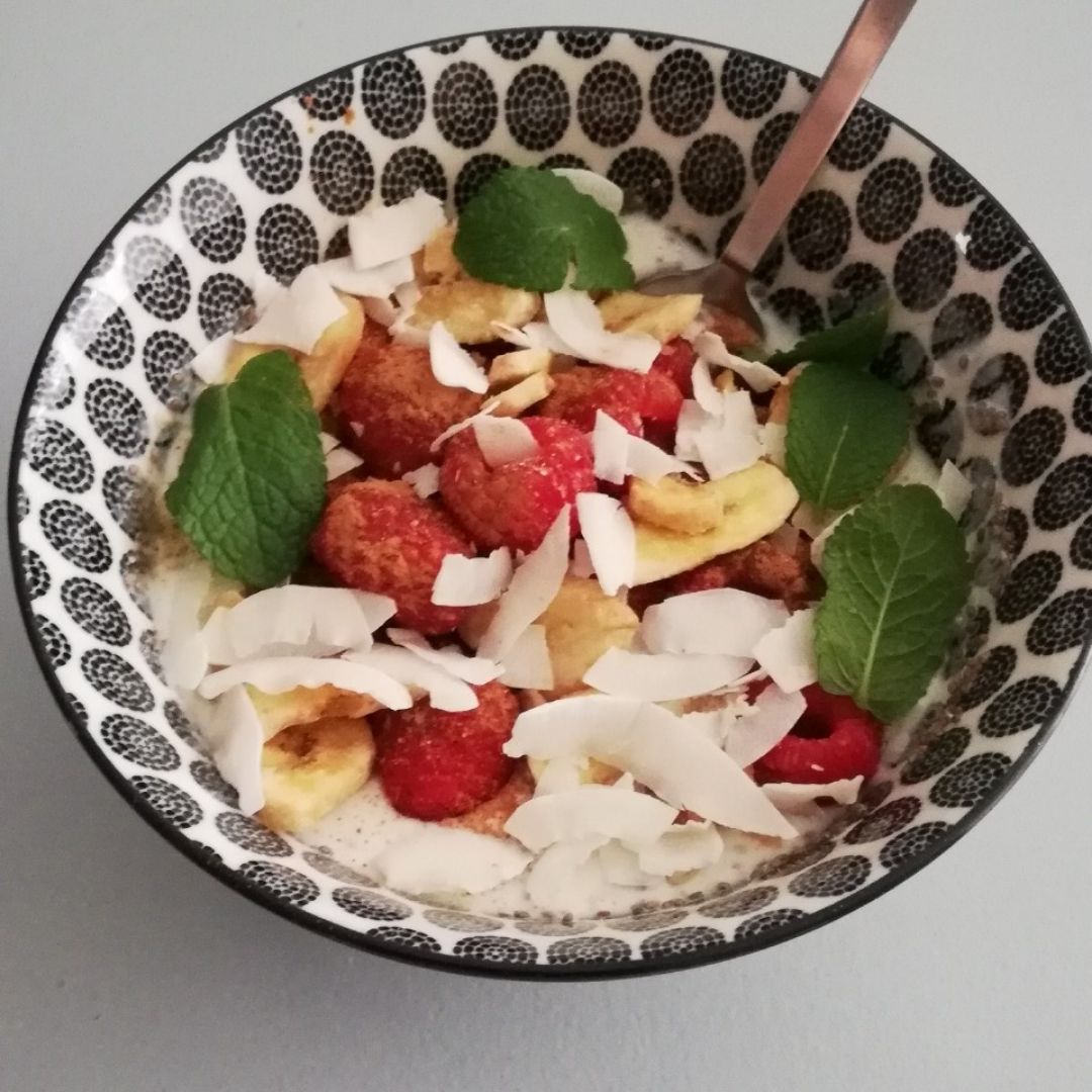 Kéfir-chia y frutas 