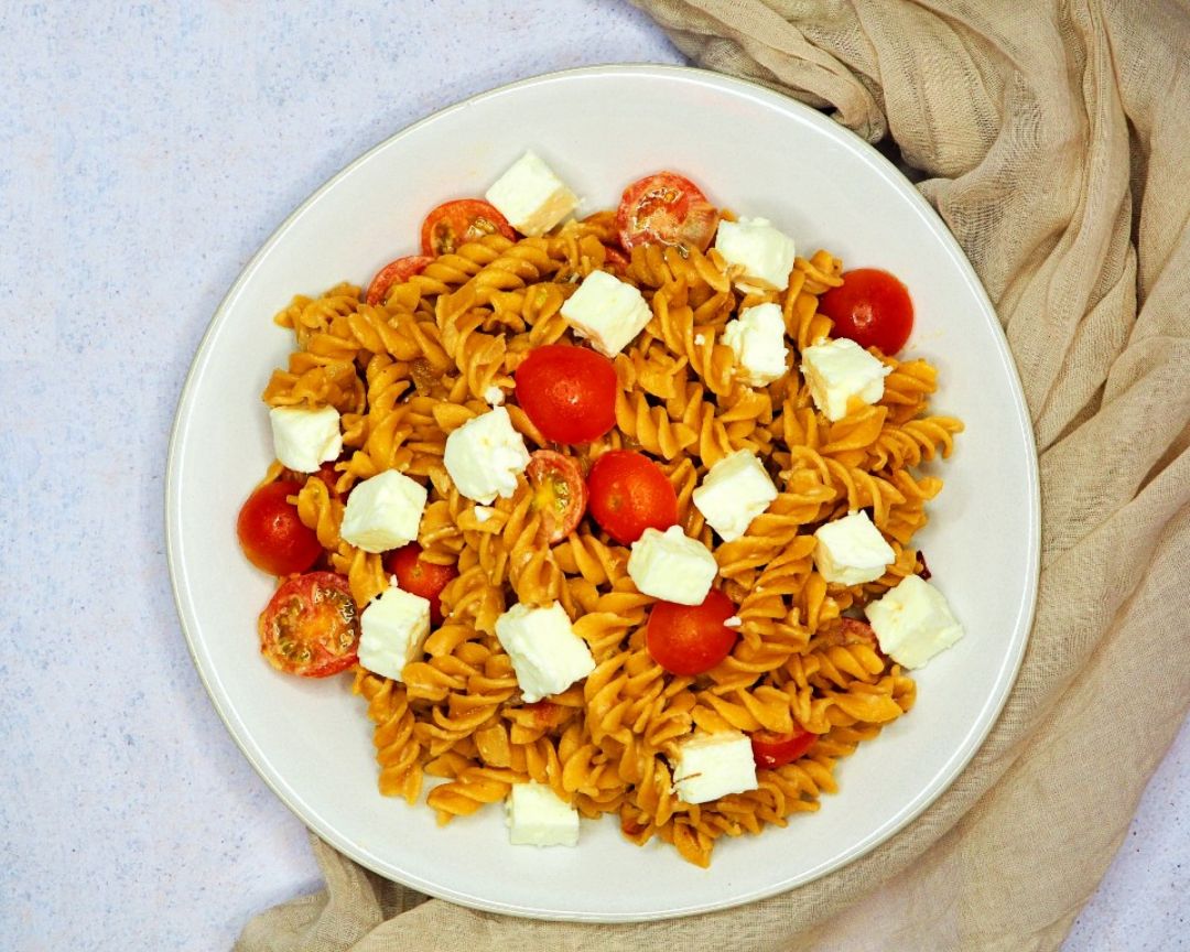 PASTA DE GARBANZOS CON SALSA DE TAHINI PASTA DE GARBANZOS CON SALSA DE TAHINI