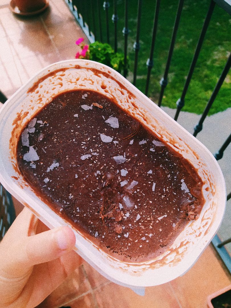 Helado de chocolate, leche y plátano 🥛🍫🍌 Paso 3