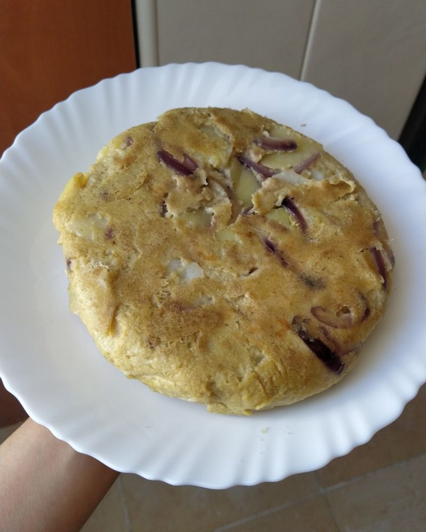 Tortilla de patata vegana Tortilla de patata vegana