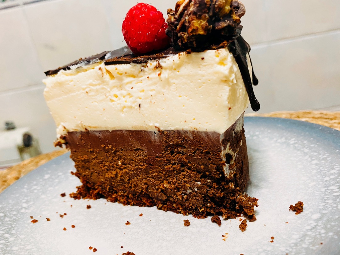 Doble mousse cheesecake de chocolate Step 0