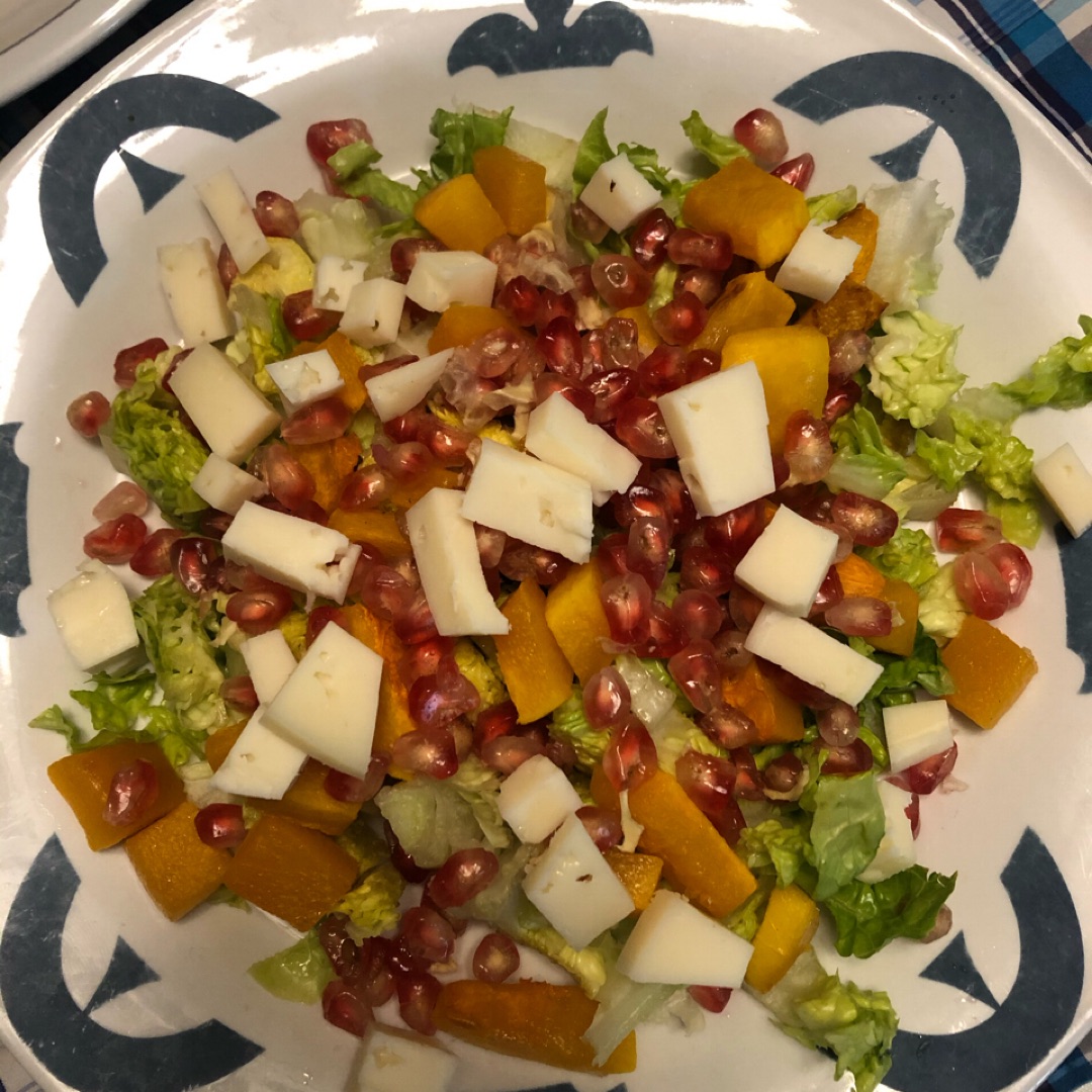 Ensalada de calabaza y granada