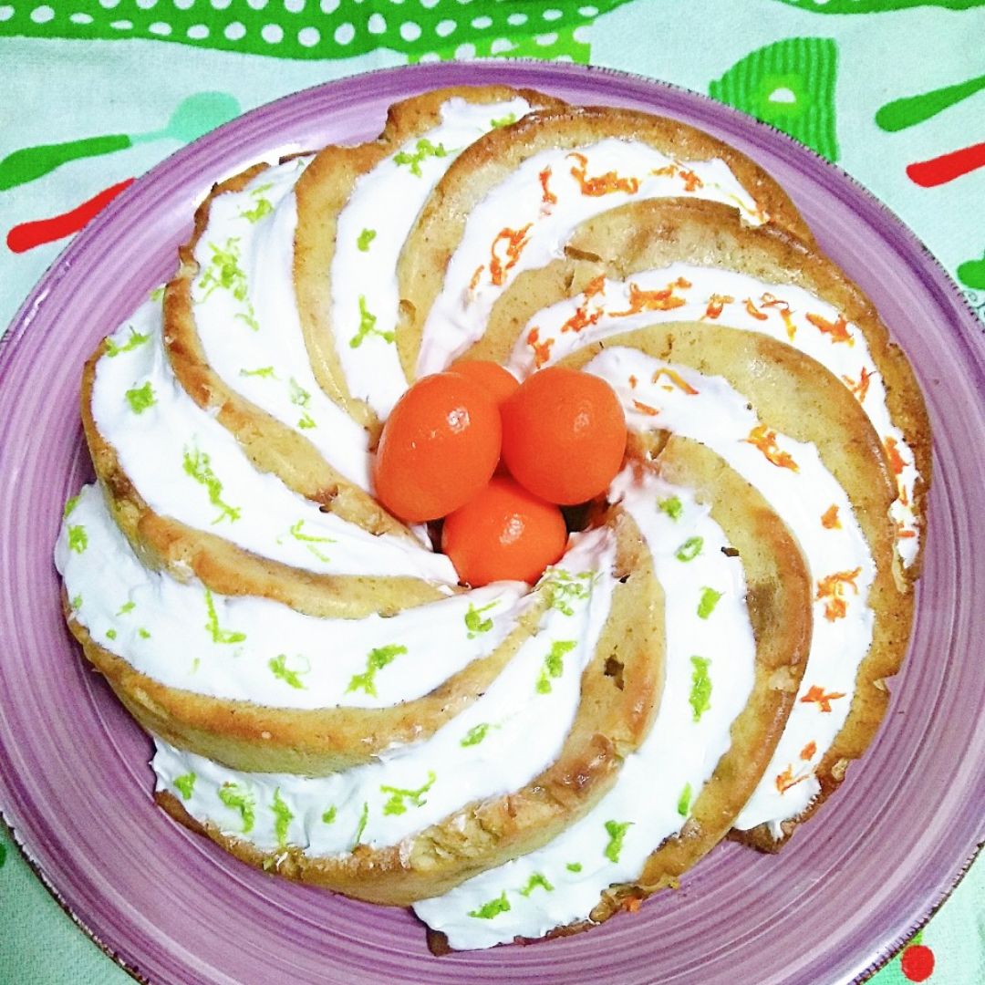Bizcocho de cítricos 🍊 y coco con sorpresa🎁