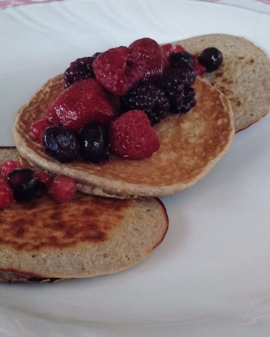 Tortitas de avena y plátano