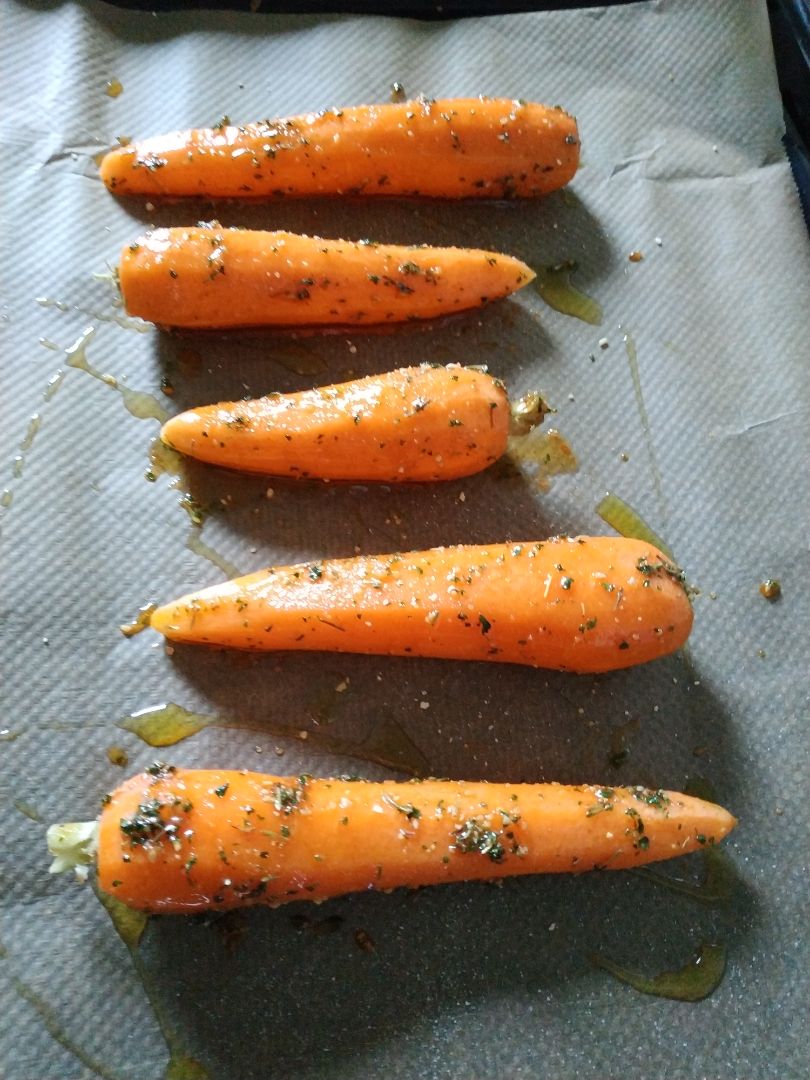 Guarnición de zanahorias asadas Paso 2 Guarnición de zanahorias asadas Paso 2