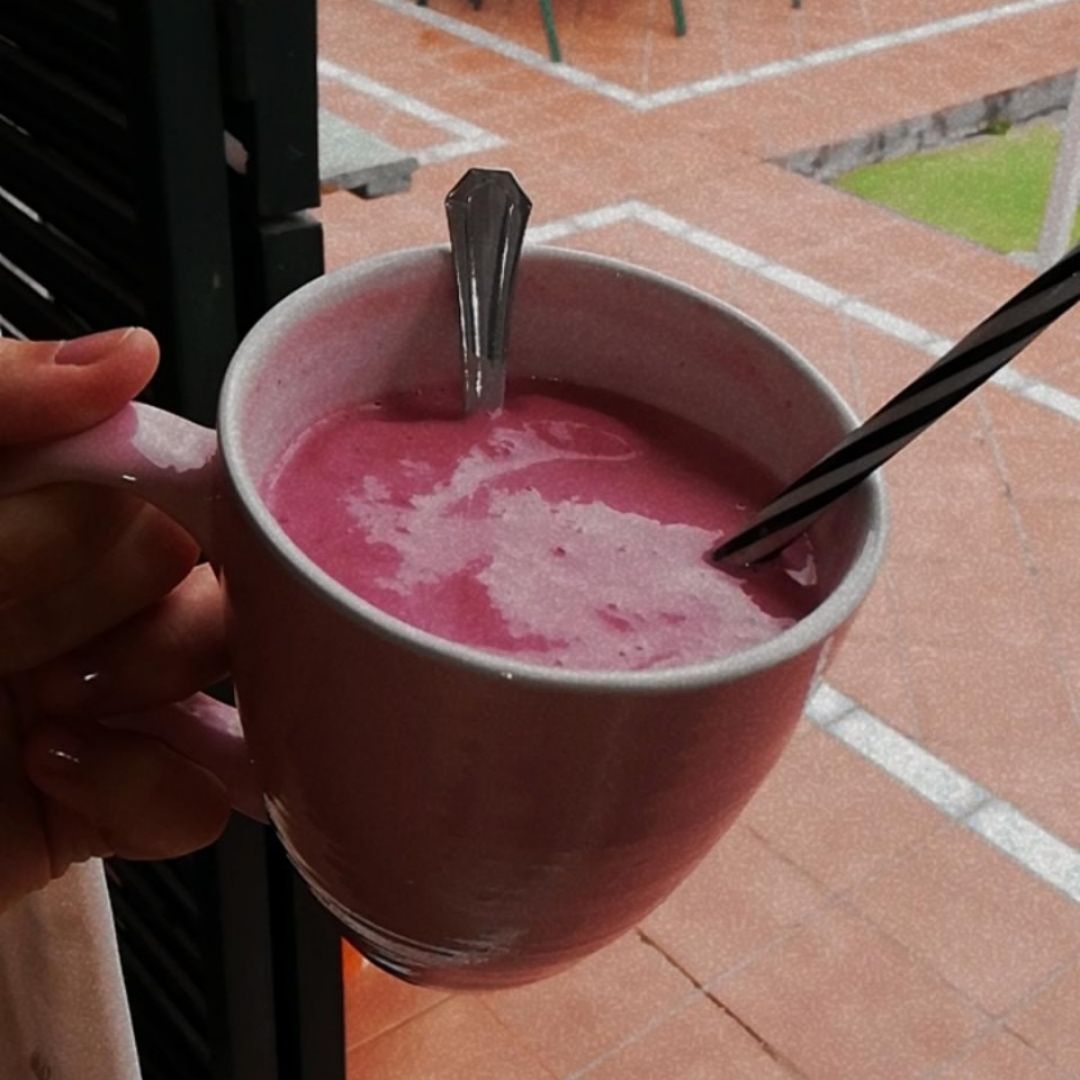 smoothie de fresas y cacahuete smoothie de fresas y cacahuete