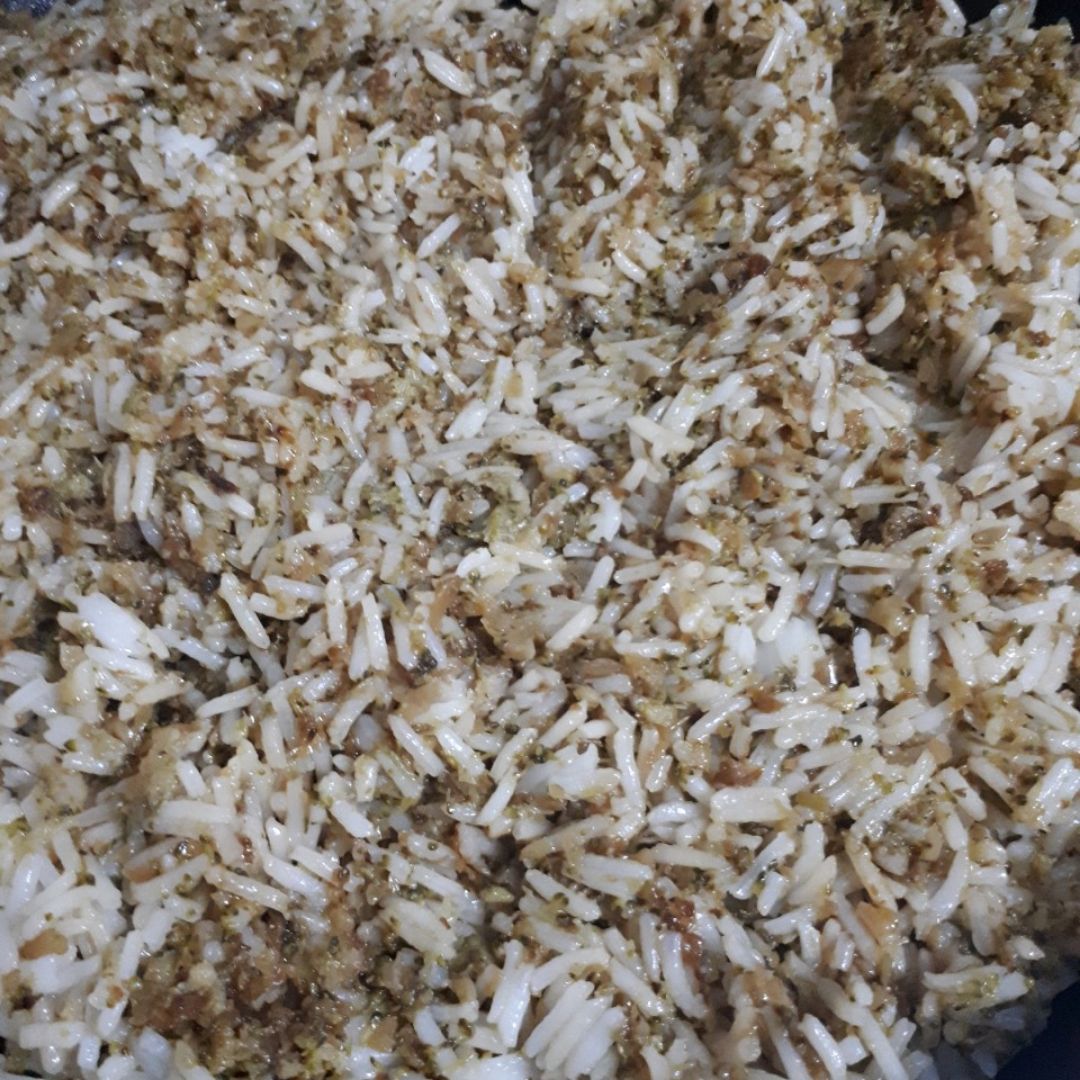 Arroz basmati con brócoli Arroz basmati con brócoli