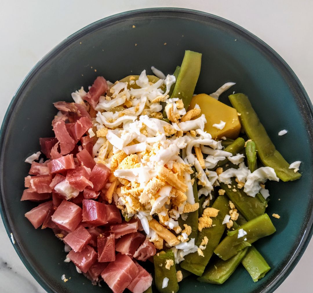 Judías Verdes, Patata, Huevo y Jamón Judías Verdes, Patata, Huevo y Jamón