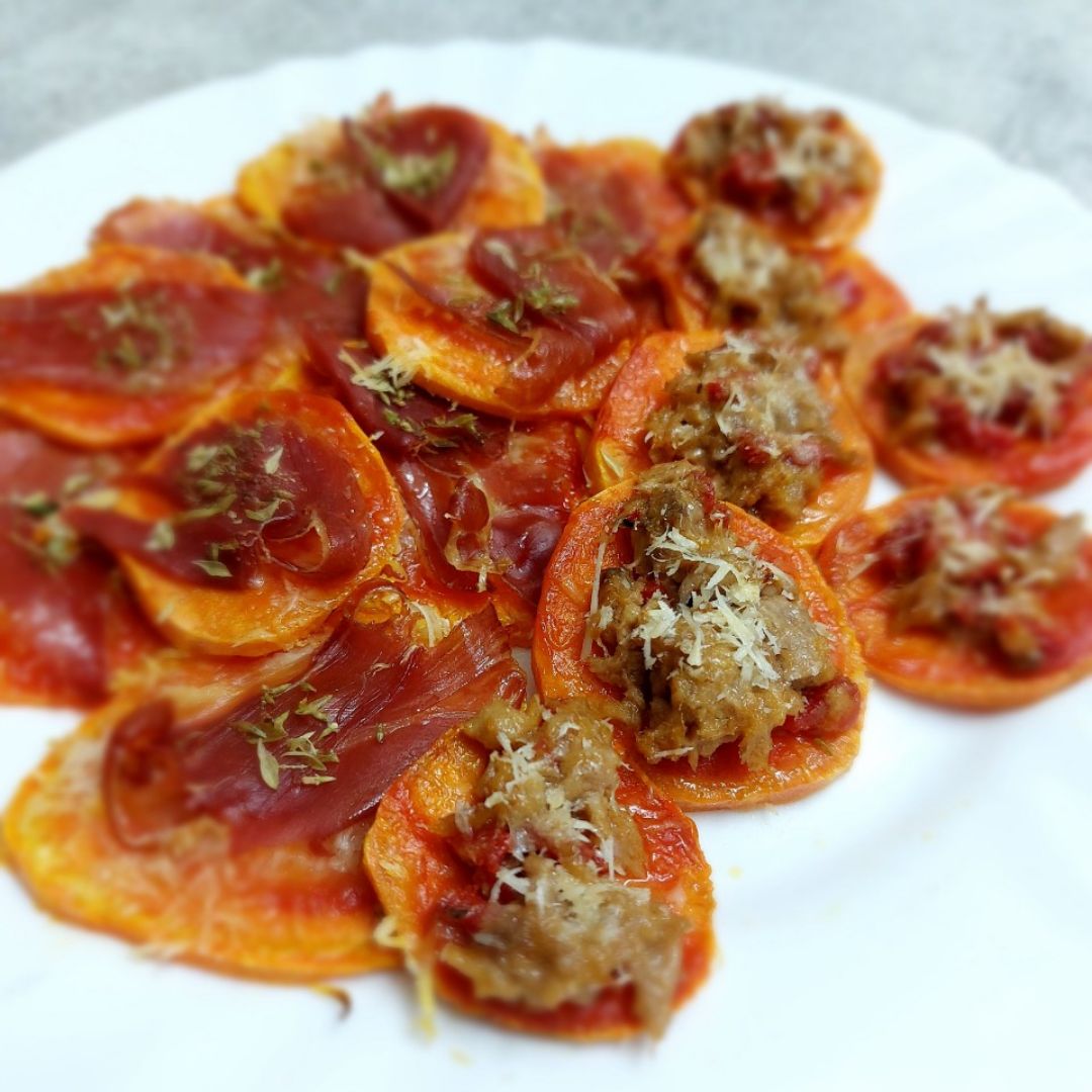 Minipizzas de boniato 🍕🥔