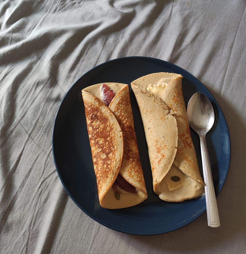 Tortitas de avena y plátano