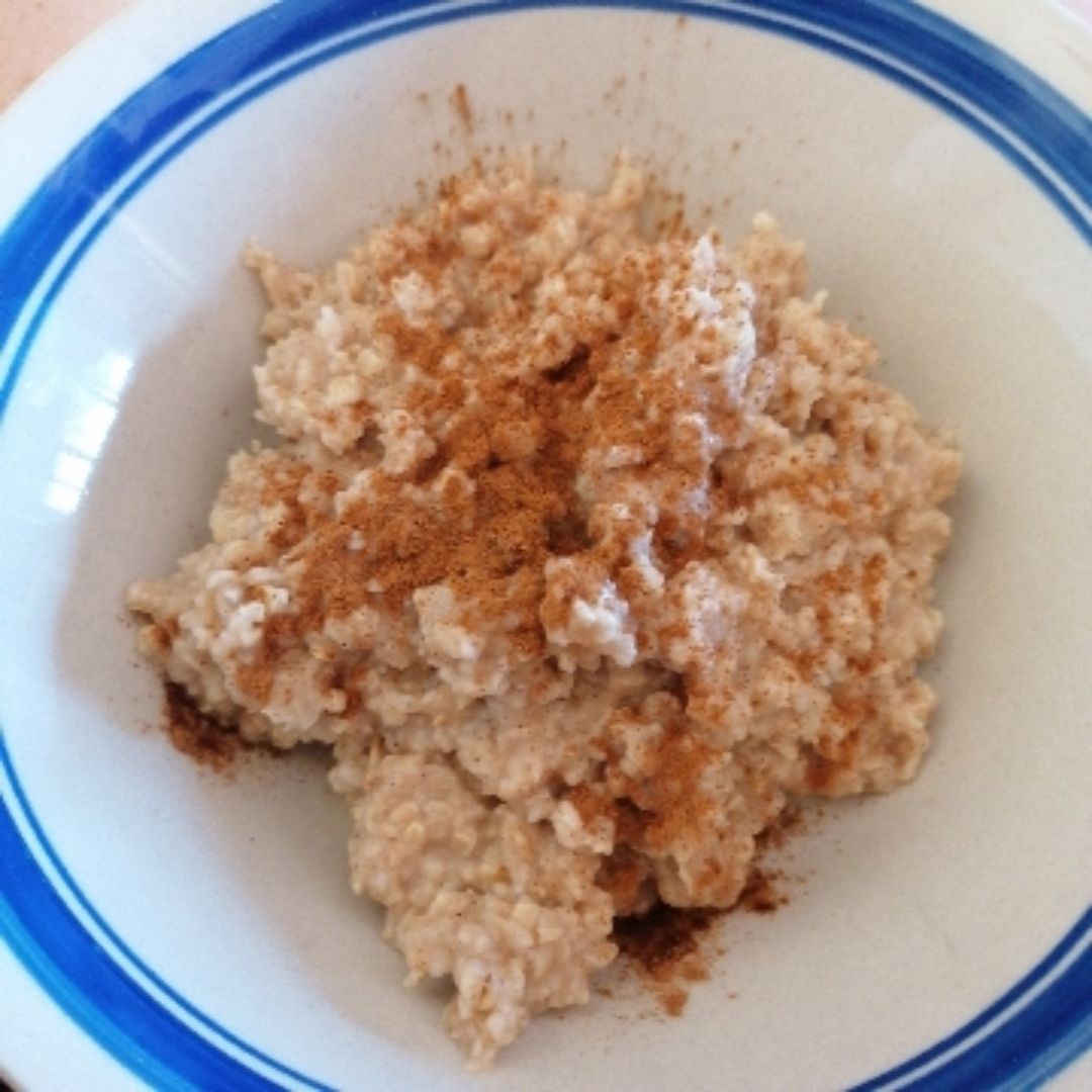 Gachas de avena con canela Gachas de avena con canela