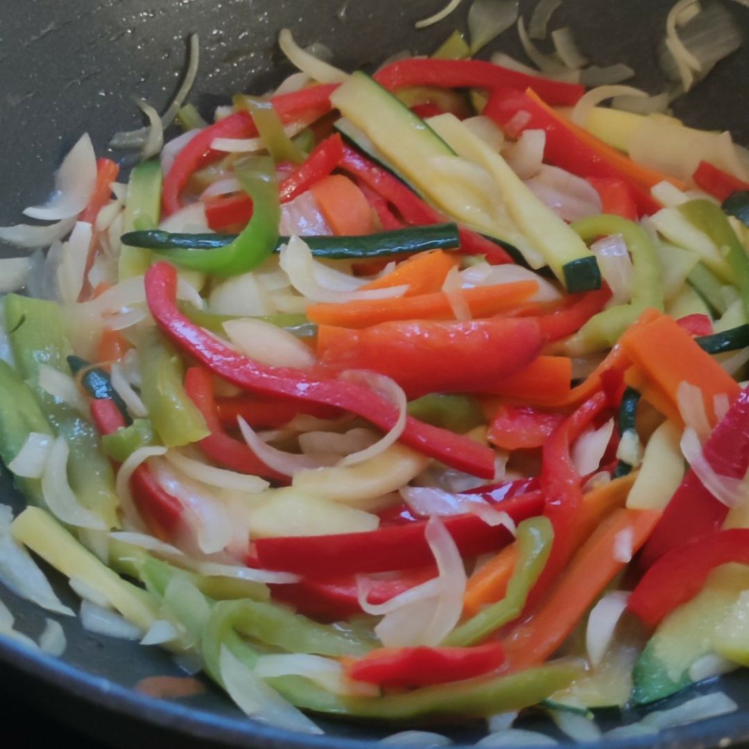 Noddles de arroz con verduras Paso 0 Noddles de arroz con verduras Paso 0