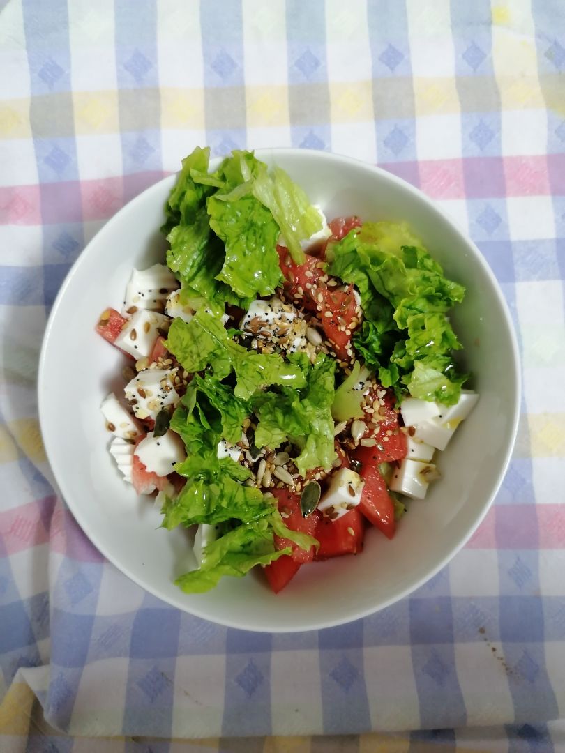 Ensalada de sandía y queso fresco Ensalada de sandía y queso fresco