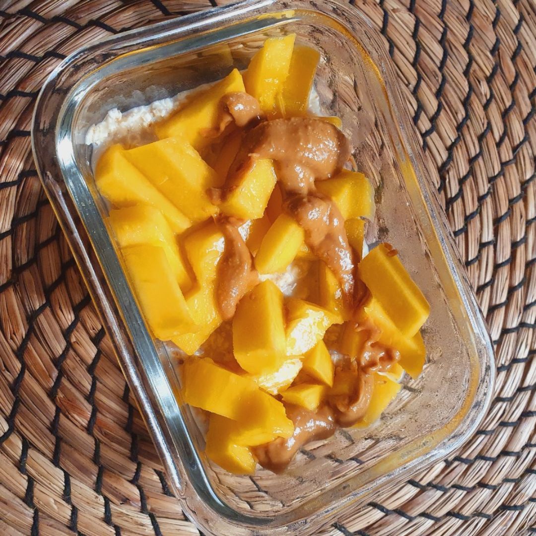 Overnight oats de Mango 🥭 