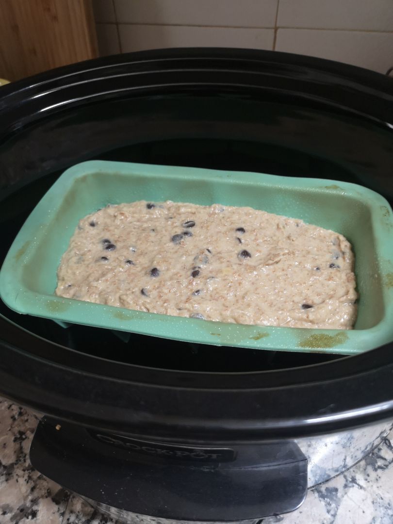 Banana bread en olla lenta Paso 7 Banana bread en olla lenta Paso 7