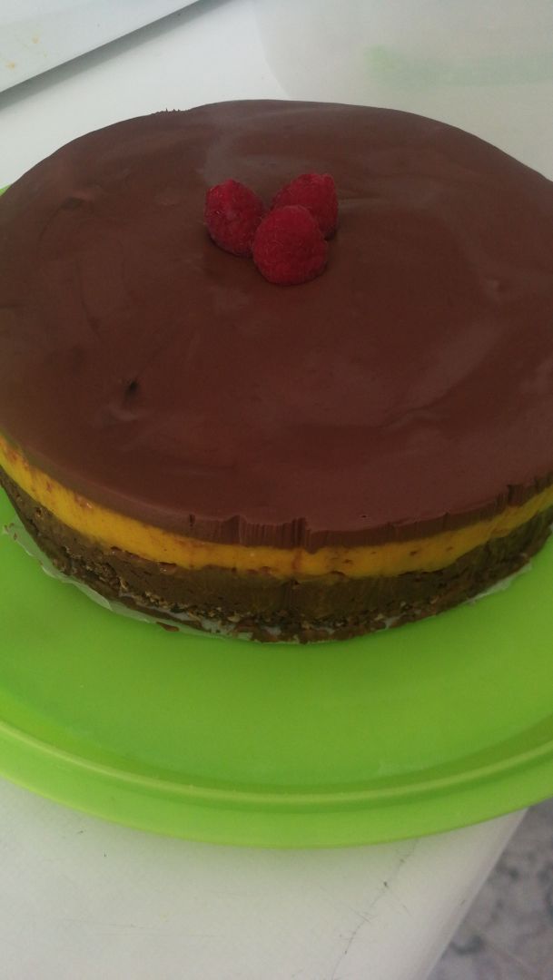 Tarta mango y chocolate Tarta mango y chocolate