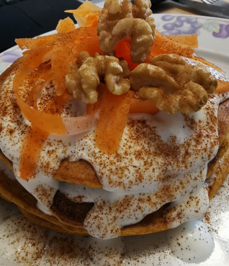 Tortitas de zanahoria o carrot cake 🥞 🥕 🧡 
